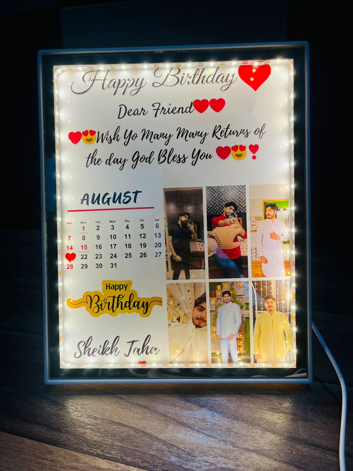 Birthday Gift LED Photo Frame